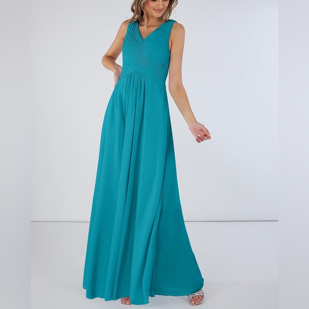 Azazie flora jade bridesmaid dress NWT 10